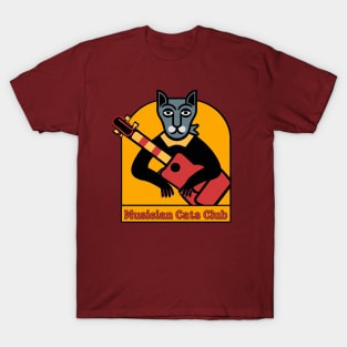 Musician Cat Picasso Style T-Shirt